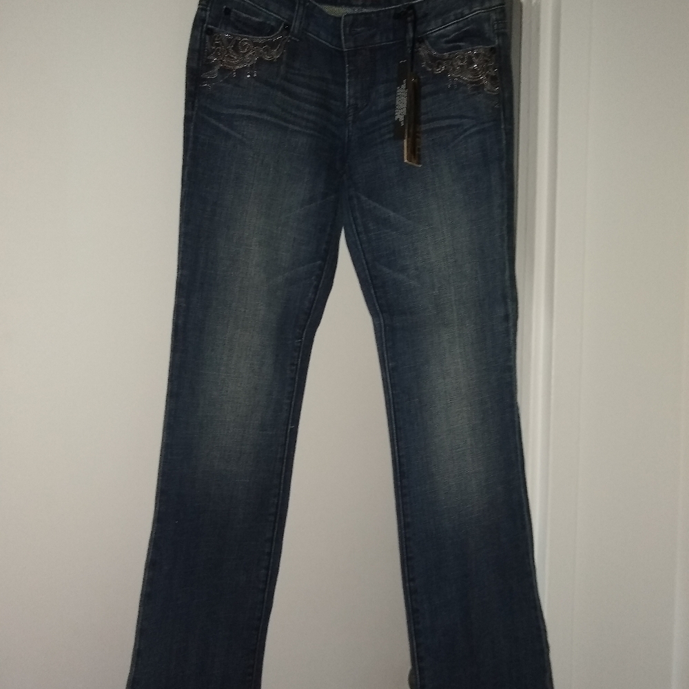 Express Rhinestone Jeans - Picture 4 of 5